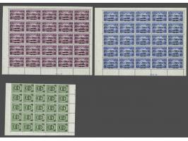 SCADTA, Simon Bolivar overprints 10-30 centavos in sheets of 25, some wrinkles, cat.v. 1100