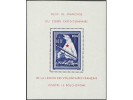 World War II, minisheet Polar Bear 100 francs blue and red, very fine, cat.v. 700