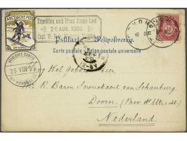 Picture postcard sent from the Arctic steamer Hertha over Trondheim to Doorn (the Netherlands) whilst being on expedition to 