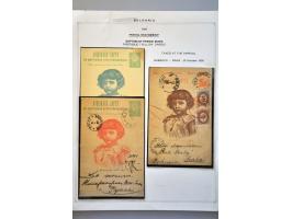 group of 18 postal stationery including better ex. a.o. Baptism of Prince Boris and 1 ex. to Tokyo undeliverable and returned