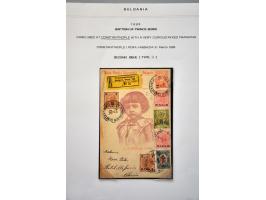 group of 18 postal stationery including better ex. a.o. Baptism of Prince Boris and 1 ex. to Tokyo undeliverable and returned