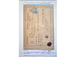 4 parcel postcards 1890-1896 including 1 to Italy in good condition