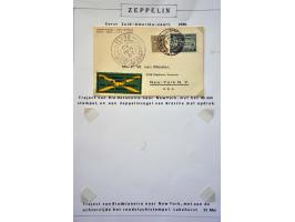 Südamerikafahrt 1930. Group of 6 items (Sieger 57-64) consisting of card with normal franking to Canada, return flight from A