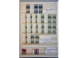 specialised collection 1939-1945, nearly all ** with pairs, stripes, sheet parts, plate numbers and plate errors, on leaves