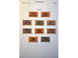 5 cent blauw plaat VI pos. 85 op dun papier met velrand, pracht ex. met volle originele gom, cat.w. 600