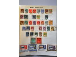 and Barbuda collection used 1890-1935 with better ex. (incl. SG 40a) on album leaves and stock page 