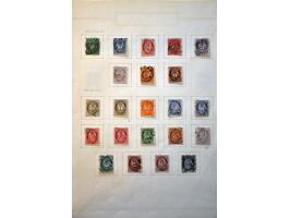 collection 1856-1962 used with better stamps including Mi. nos. 7 and 38 in good quality on album leaves