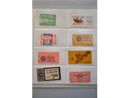 15 booklets with varieties mainly perforation shifts and Scott no. BK153 with black omitted