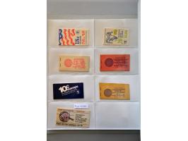 15 booklets with varieties mainly perforation shifts and Scott no. BK153 with black omitted