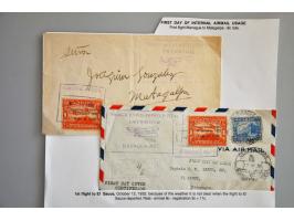 Air Mail 1932-1937, specialised collection with a.o. overprint errors and covers on leaves