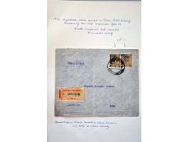 collection of 8 covers with 1915 and 1916 overprints with errors