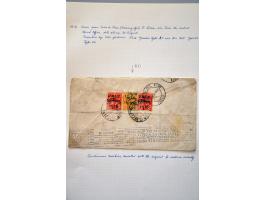 collection of 8 covers with 1915 and 1916 overprints with errors