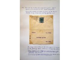 collection of 8 covers with 1915 and 1916 overprints with errors