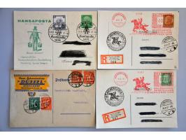 about 55 covers/postal stationery including Zeppelin cards, catapult flights, privately issued postal stationery etc. added 3