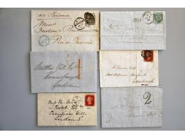postal history from 1840 onwards with better items, including Mulready caricature unused average quality with cert. Karl Loui