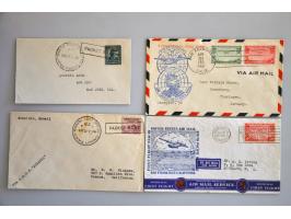 Airmail and shipmail, 11 covers including Zeppelin franked with $2 Benjamin Franklin Scott no. 547