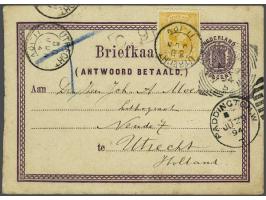 collection of covers and postal stationery, used and unused, some with militairy censors and FPO cancels in small album