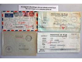 Enschede A (Ey 900) volledig op 15 cent donkergeeloranje (2x), vrijwel pracht ex. (linker zegel links korter, doch niet aange