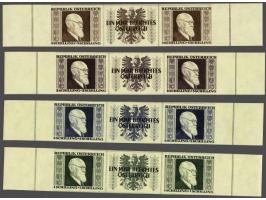 Kleurproef 5 cent licht kobaltblauw plaat III pos. 10 met velrand, pracht ex. zonder gom (zoals uitgegeven) met certificaat V