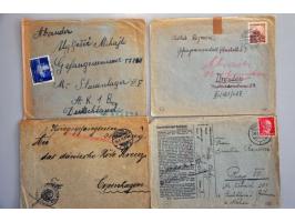 7½ cent bruin in keerdrukparen met en zonder tussenstrook en velrand, cat.w. 1000+ 