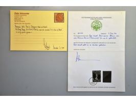 5 cent groen, 1 gulden grijsblauw en 10 gulden paars op luchtpostbrief 2-7-1946 van Den Haag naar Ottawa, vrijwel pracht ex. 