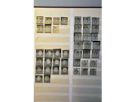 5 cent lichtblauw en zwart tanding 12½ x 12 type II met certificaat Vleeming 2017, cat.w. 1350 