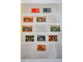 Hulpuitgifte 10 en 12½ cent in keerdrukparen met tussenstrook, cat.w. 775+