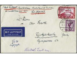 Polarfahrt 1 mark red on cover from Berlin 20-7-1931 via Amsterdam and Batavia to Djokjakarta (Dutch East Indies) fine/very f