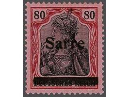 Germania 80 pfennig carmine and grey black, very fine unmounted mint signed Burger, cat.v. 650