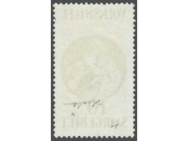 Volkshilfe 10 francs dark brown with constant flaw hil in Volkshilfe damaged, very fine used with unverifiable cancellation a
