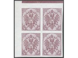 Coat of Arms 1 heller - 5 kronen (including the not issued 20, 30 and 40 heller) all with variety imperforated and all in mar