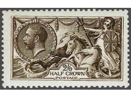 Seahorses 2s6d deep sepia brown showing the variety major re-entry (R.2/1), a very fine unused o.g. ex. Spec. N63(1)a. with R