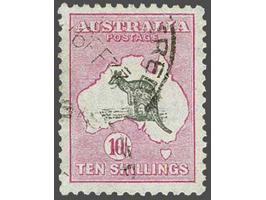 Kangaroo 10s. grey and pink (Die II) a very fine used ex., cat. v. £ 500 