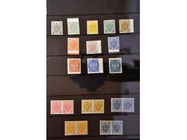 Coat of Arms 1901-1905, collection of 58 imperforated proofs with or wthout gum, nearly all very fine