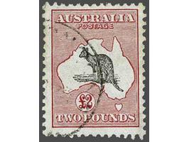 Kangaroo £2 black and rose (Die II) a very fine used ex., cat. v. £ 750 