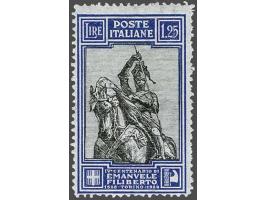 Duke Emanuel Philibert 1,25 lire blue and grey perforated 13¾ (Sassone no. 235/I), very fine unmounted mint (gum partly sligh