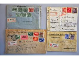 poststukken, collectie van ca. 370 ex. w.b. luchtpost, 1e-dagafstempelingen, treinbrieven etc. in 4 ringbanden