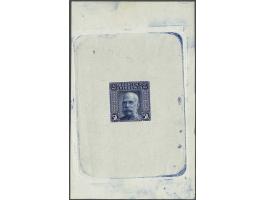 Landscapes 1 heller - 5 kronen, imperforated proofs in choosen colours in sheetlet, some brown spotting, fine, cat.v. 2700