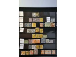 kortebalkstempels (ca. 3500 ex.), mooie collectie op diverse waarden en emissies gesorteerd op type (zonder/met uuraanduiding