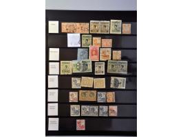 kortebalkstempels (ca. 3500 ex.), mooie collectie op diverse waarden en emissies gesorteerd op type (zonder/met uuraanduiding