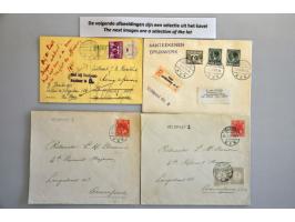  poststukken en briefstukjes met VELDPOST stempels in types, met nummers, 