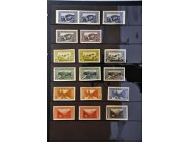 Landscapes 1 heller - 5 kronen, imperforated proofs in black on normal paper and 17 imperforated stamps between 2 -10 heller 