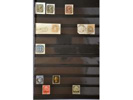 including Baden, Bavaria, Hannover etc. with clear postmarks, also 1x Penny Black on stockpages 