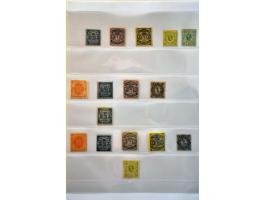 collection 1855-1867 collected both (*)/* and used with better stamps including Mi. no. 3 used signed Engel and Grobe on albu