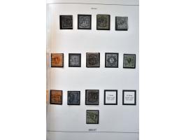 collection 1855-1867 collected both (*)/* and used with better stamps including Mi. no. 3 used signed Engel and Grobe on albu