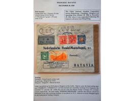 Neth.Indies 17 air mail envelopes, all censored, June 1940-November 1941 from abroad including China (December 1940), Japan (