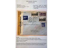 Neth.Indies 17 air mail envelopes, all censored, June 1940-November 1941 from abroad including China (December 1940), Japan (