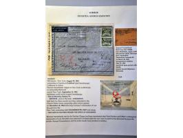 Concentration Camp Sobibor, air mail letter Hilversum-New York 25.VIII.1941, German Frankfort censor, addressee unknown Not i