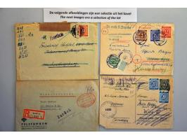 50 Field Post Letters 1940-1948 several including their contents with written remarks and purple cancellations Zurück (differ