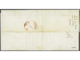 Middelburg A (Ey 125) op 15 cent donkeroranje op vouwbrief 7-2-1854 naar Amsterdam, pracht ex. gesigneerd Van Dieten